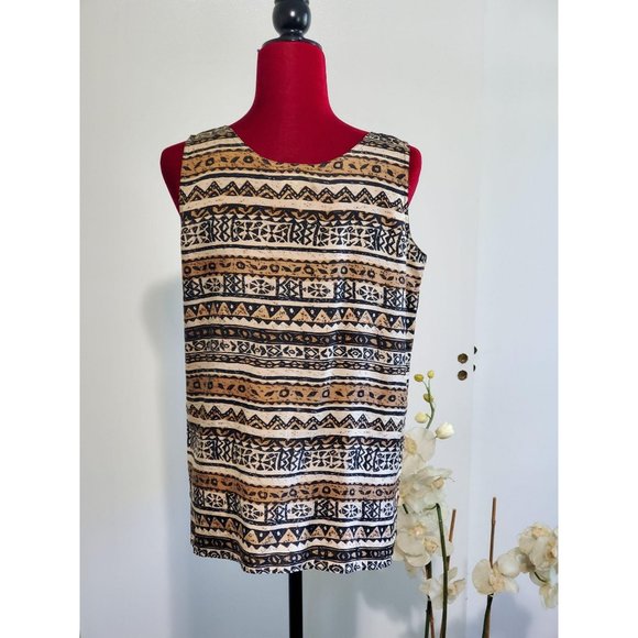 Vintage Stunt Collection 100% silk top sz s 429 - Picture 3 of 5